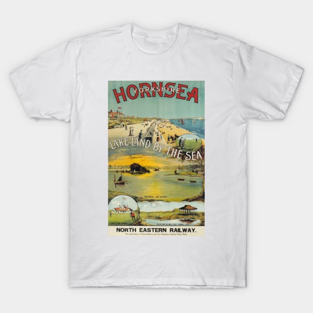 Hornsea, Yorkshire - NER - Vintage Railway Travel Poster - 1910s T-Shirt by BASlade93